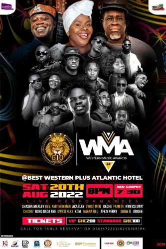 610Music Western Music Awards Set For August 20 With Fameye, Amy Newman, Shasha Marley And More